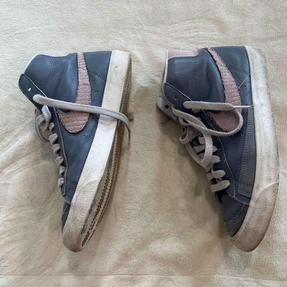 Nike Blazer Mid 77 ID By You Men’s 7.5 Blue Grey Pink - Picture 5 of 7